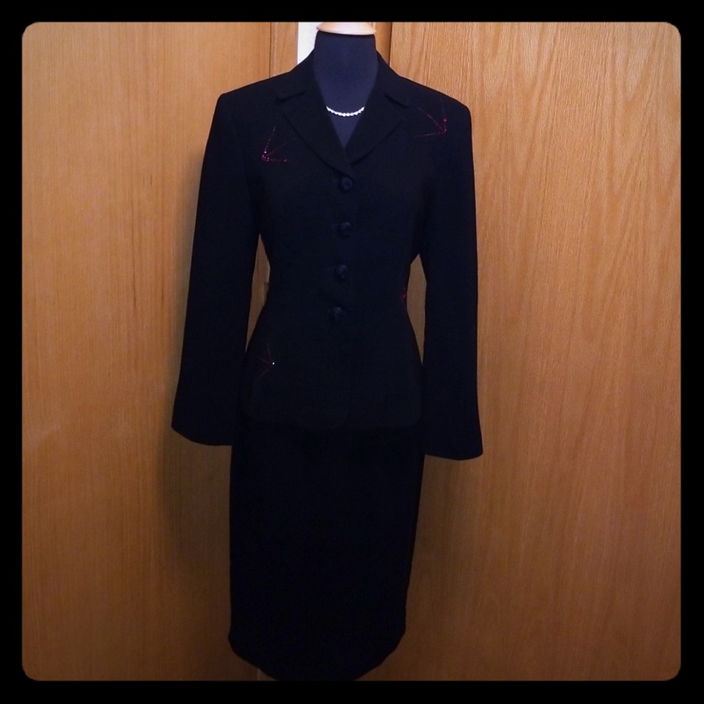EUC Bergamo Vintage Inspired Skirt Suit